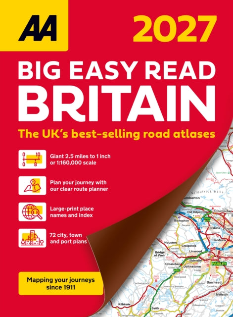 AA Big Easy Read Atlas Britain 2027